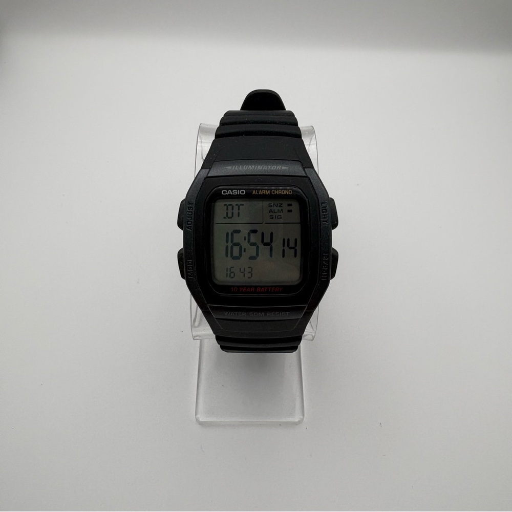 Casio Men's W96H-1BV Classic Sport Digital Black Watch‎ Illuminator